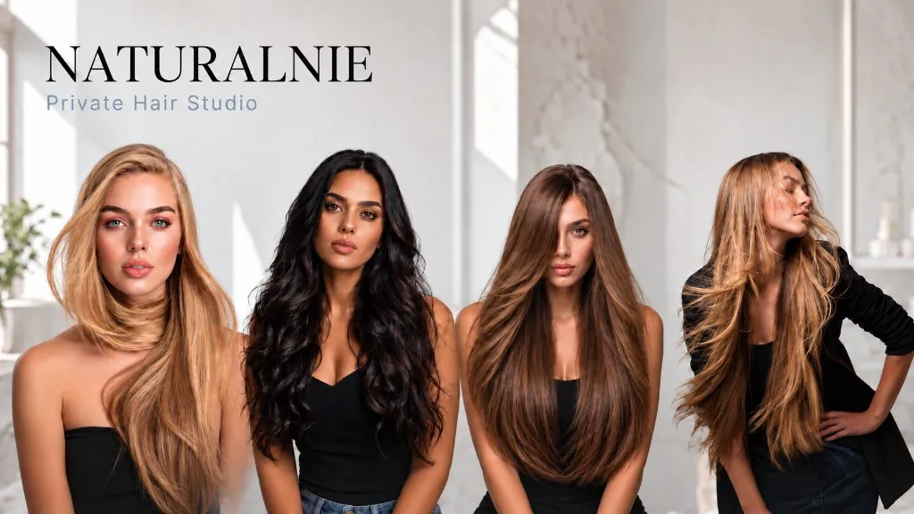 Hair extensions Gdańsk — NATURALNIE Private Hair Studio