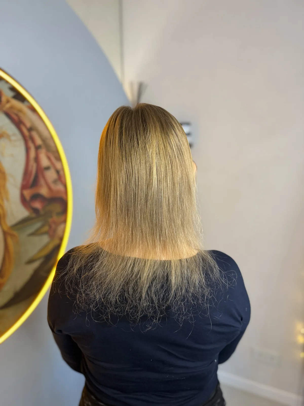 Bio taśmy — cienkie blond — После